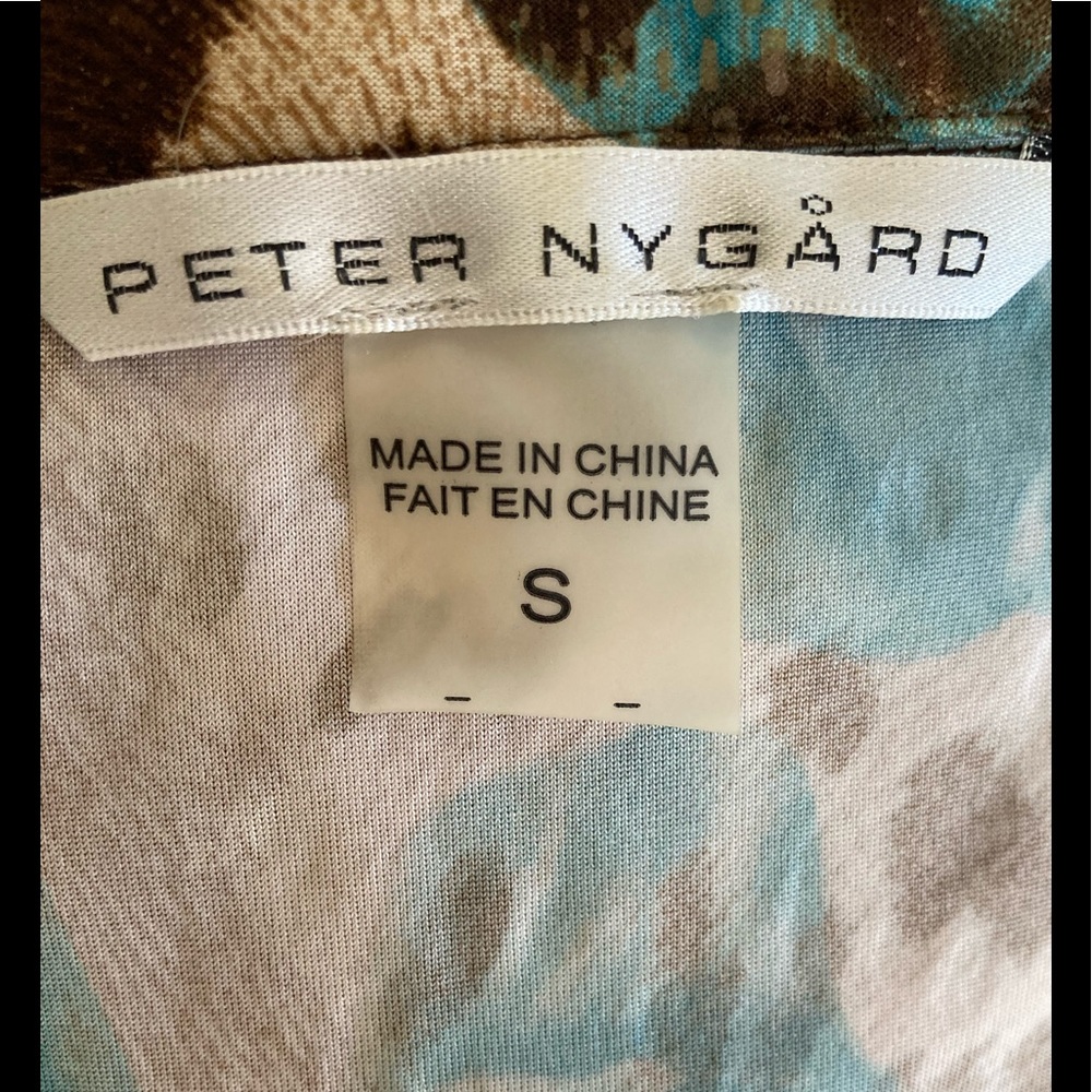 Peter Nygard  Vintage Leopard & Floral Print Blouse - Small - Picture 8 of 9